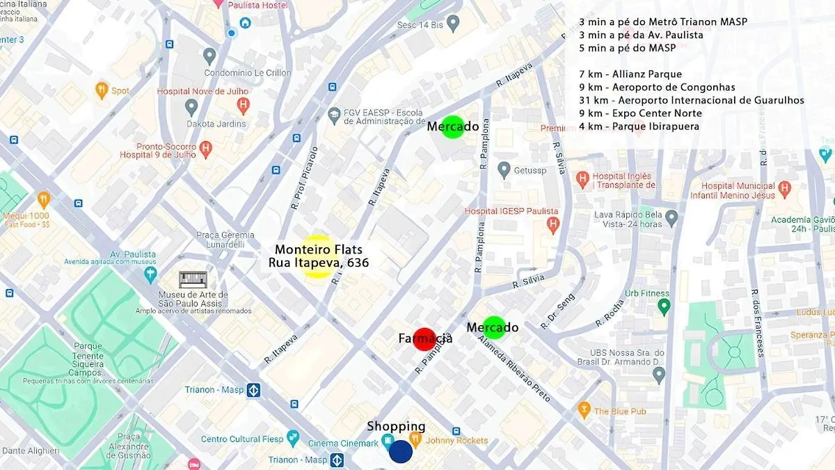 Apartment Ferienwohnung Twenty One Pilots Flat Paulista São Paulo